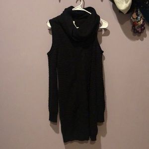 long black sweater dress